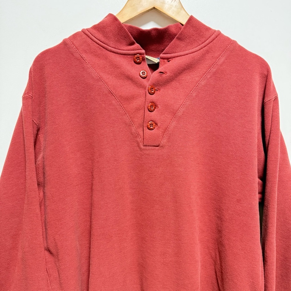 L.L. Bean Men's Rich Red Crewneck Sweater Size L - Picture 4 of 8